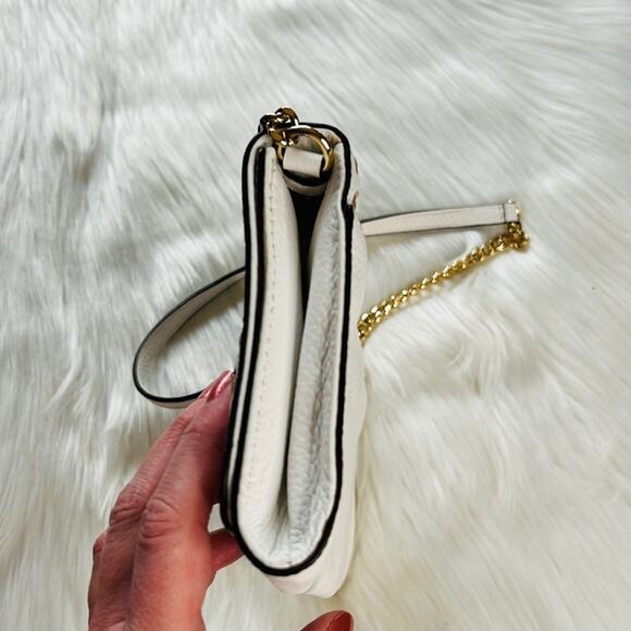 Michael Kors Optic White Hamilton Whipped Shoulder Bag - Picture 6 of 13